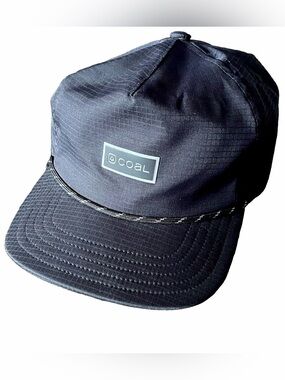 Coal Pontoon Hat Black UPF40+ Ripstop Polyester Zipper Back